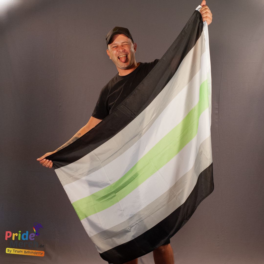 Agender Pride Flagge | Genderless Geschlechtslos Fahne [2 Größen]